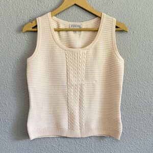St. John Sport Sweater Tank‎ Top Size Petite EUC